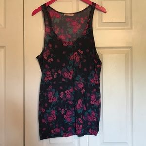 BETSEY JOHNSON FLORAL TANK O/S